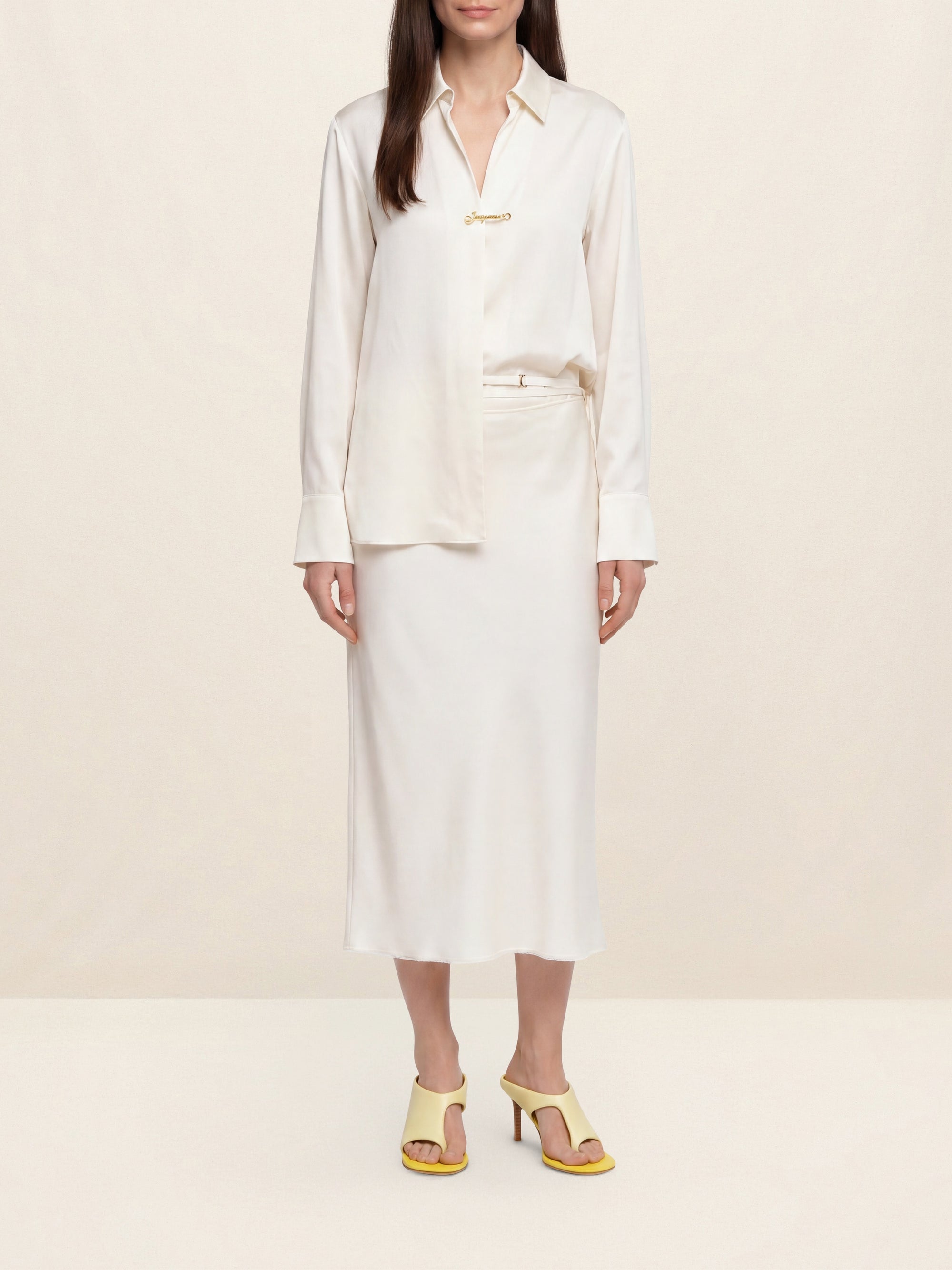 Chemise Notte satinée - Off White