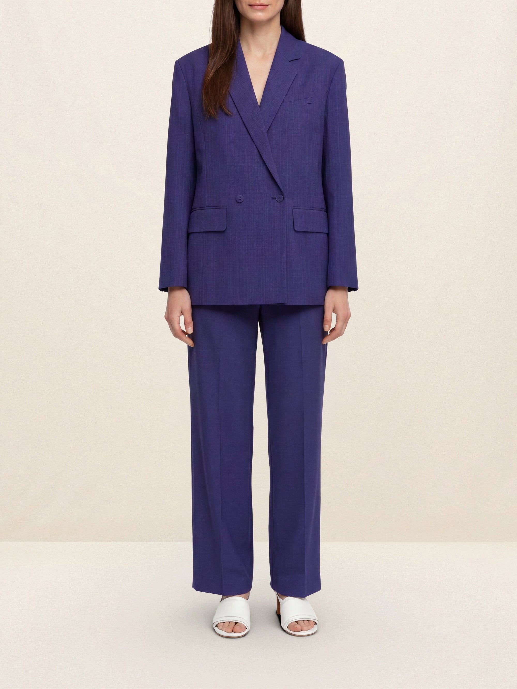 NAVY CHECKS LA VESTE MARINO
