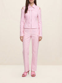 PINK CHECKS LA CHEMISE MORANGO
