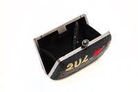 Minaudière Love 4 Ever en soie brodée à la main - Noir