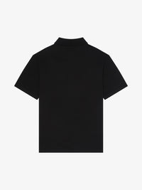 Polo en maille avec broderie licorne - Black