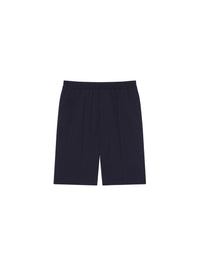Bermuda en popeline de laine - Night Blue