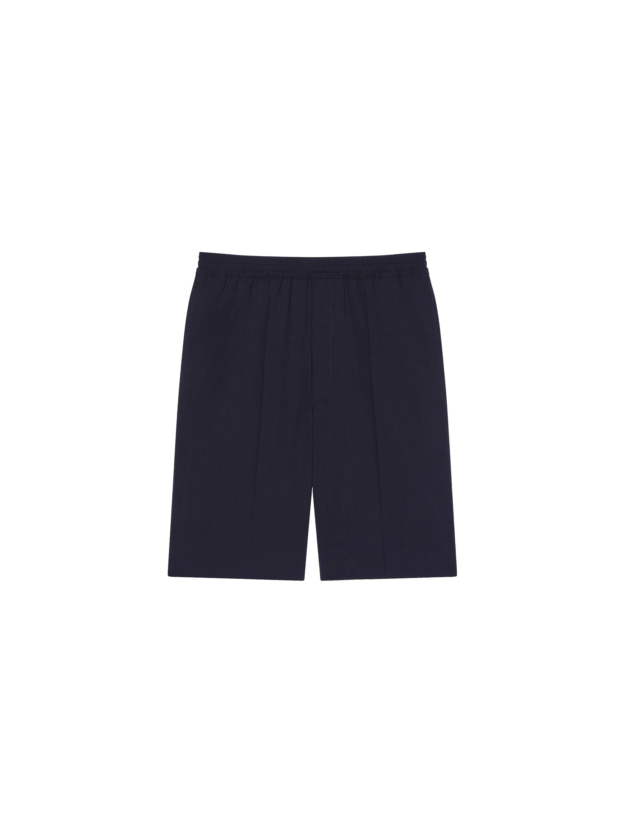 Bermuda en popeline de laine - Night Blue