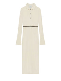 RIB LONG VOYOU BELT DRESS