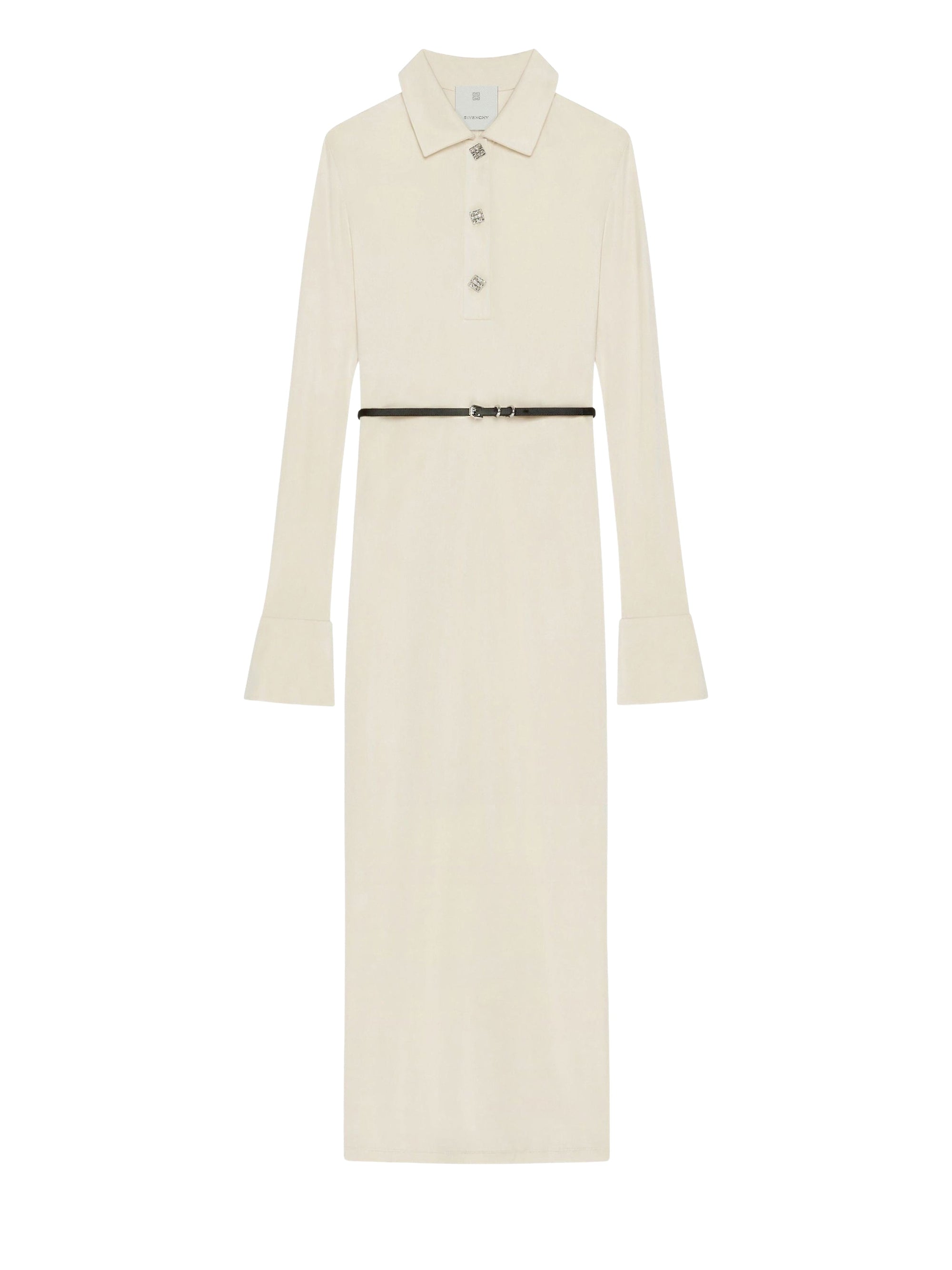 RIB LONG VOYOU BELT DRESS