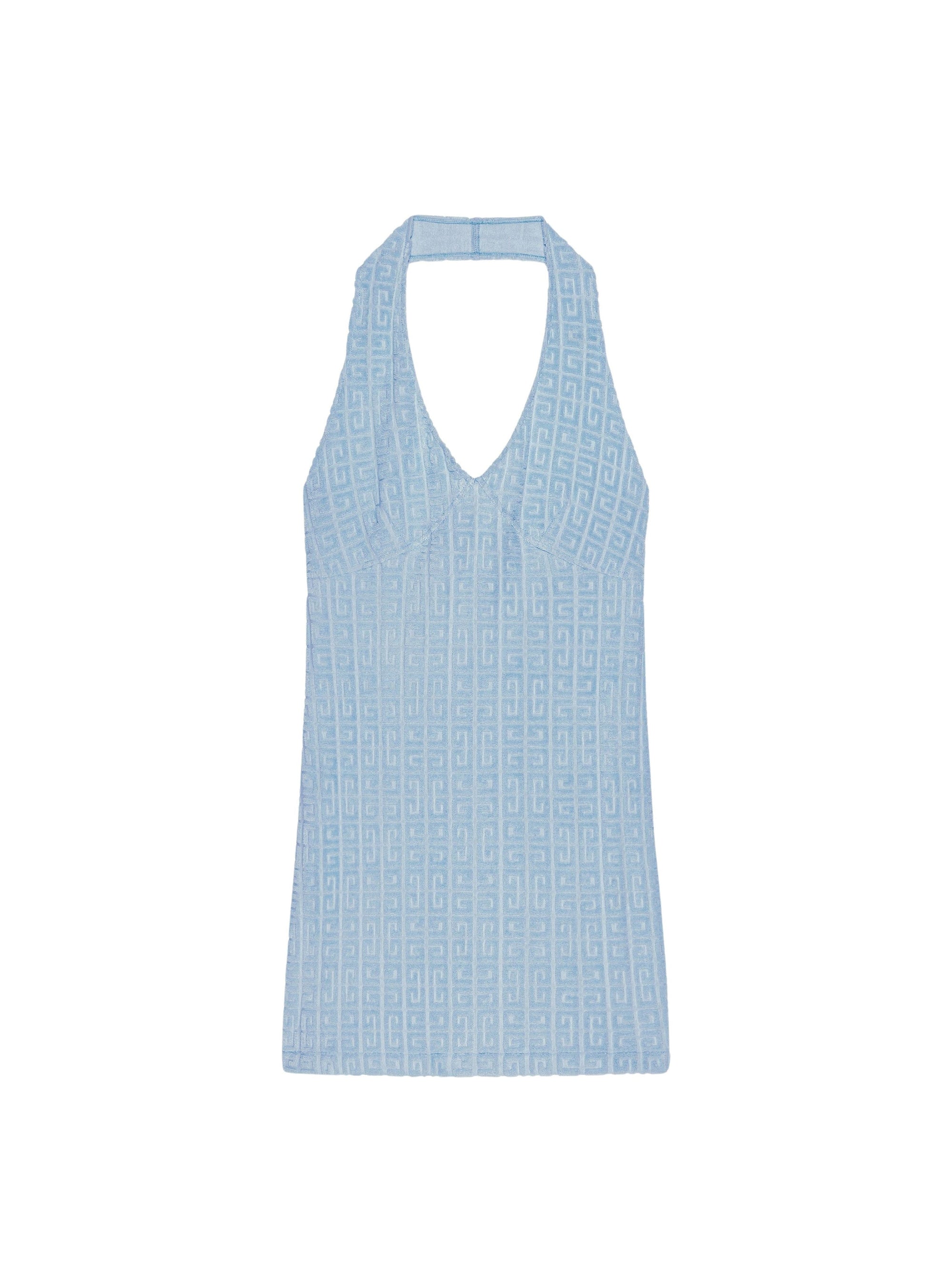 HALTER NECK TOWELLING DRESS