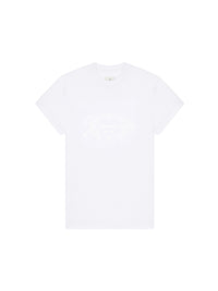 T-shirt with medallion - White