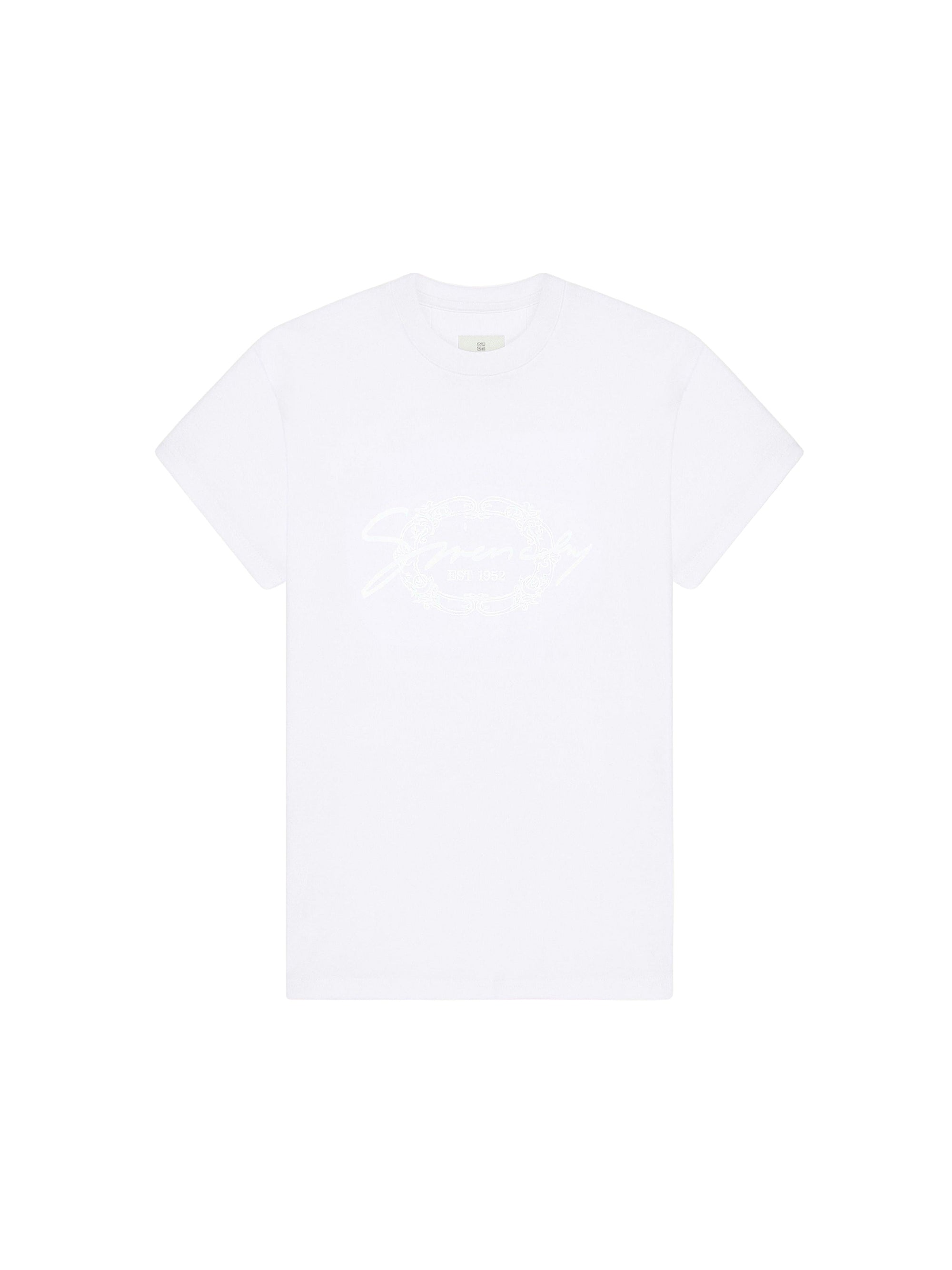 T-shirt with medallion - White
