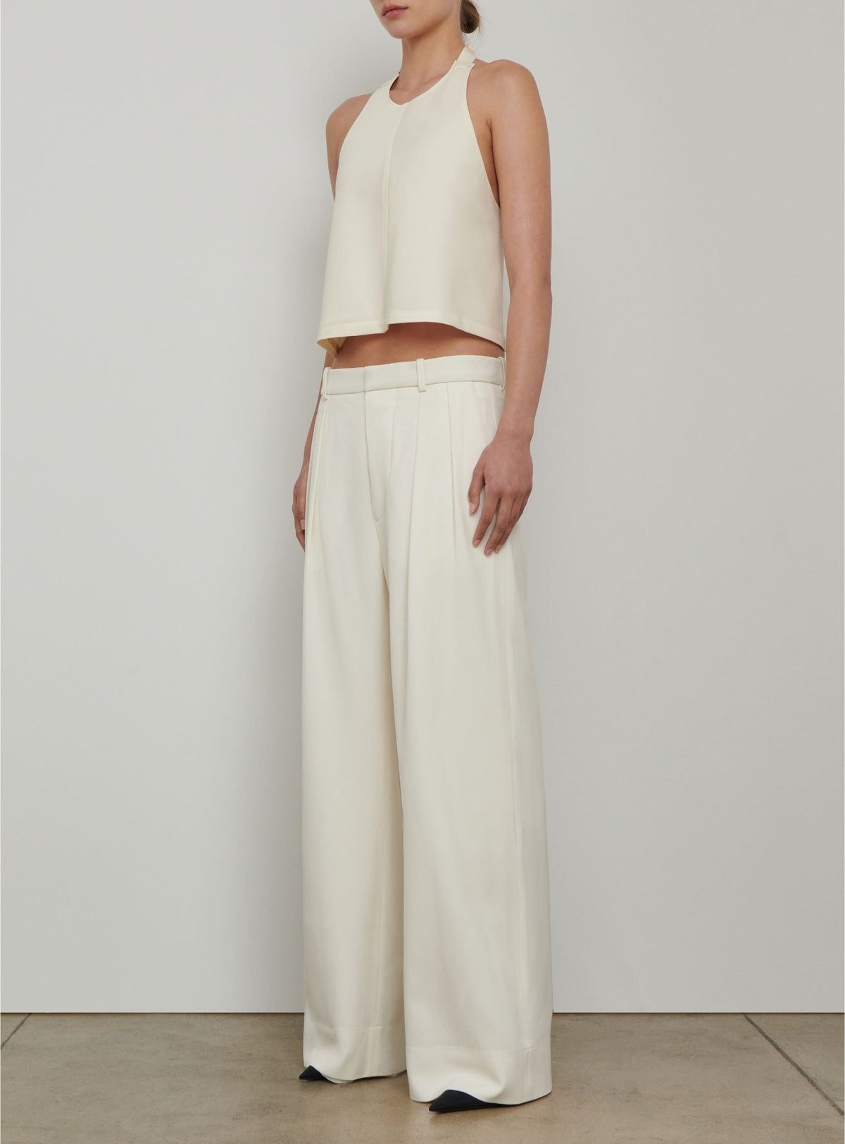 Low Rise Trouser - Off White