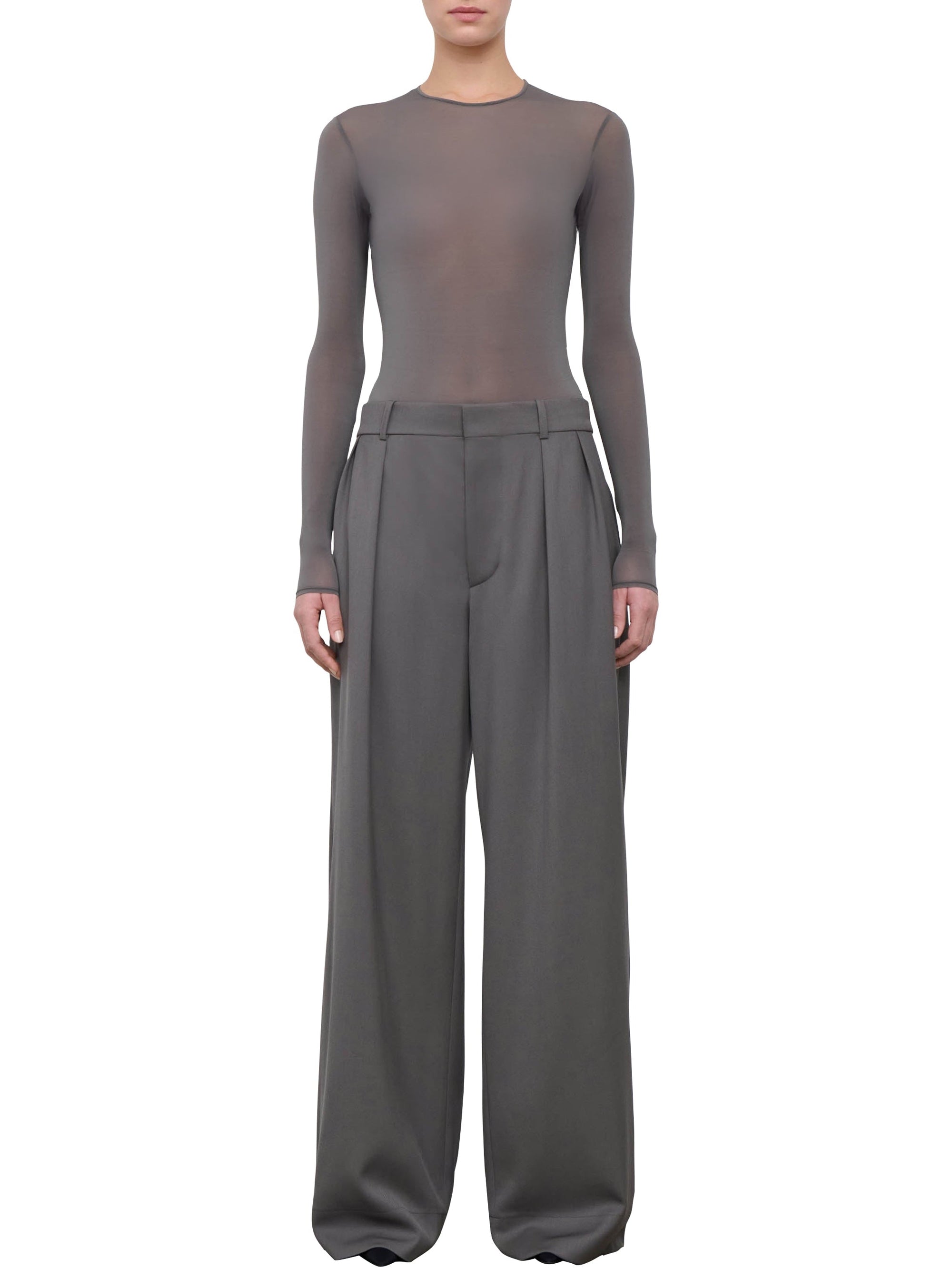 Low Rise Trouser - Slate