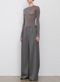 Low Rise Trouser - Slate