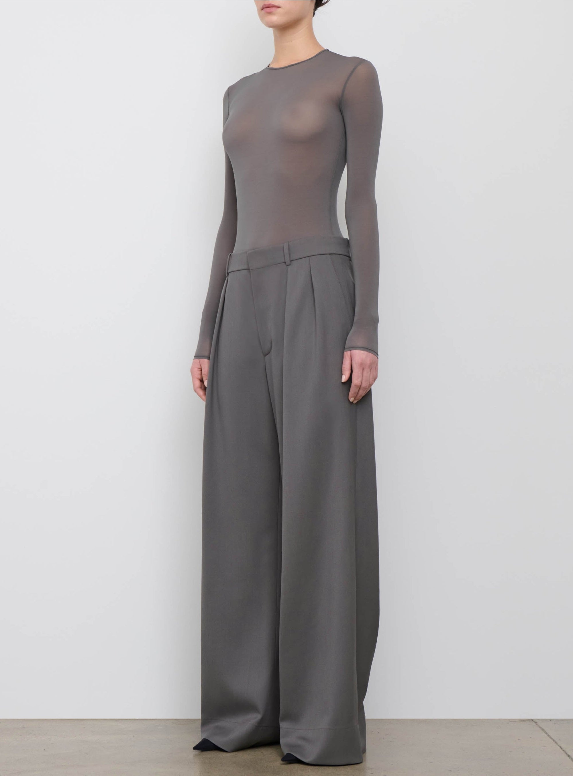 Low Rise Trouser - Slate