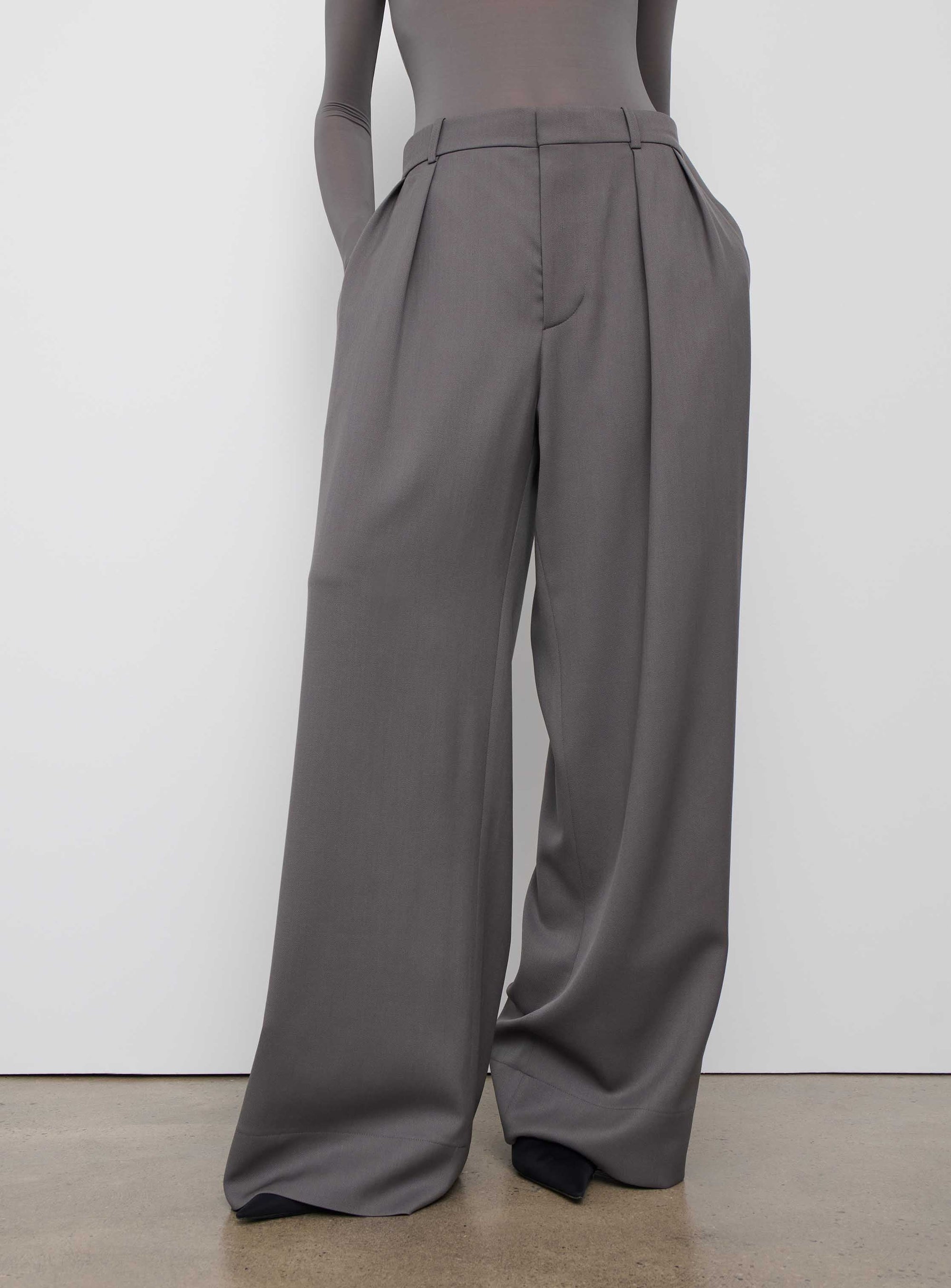 Low Rise Trouser - Slate