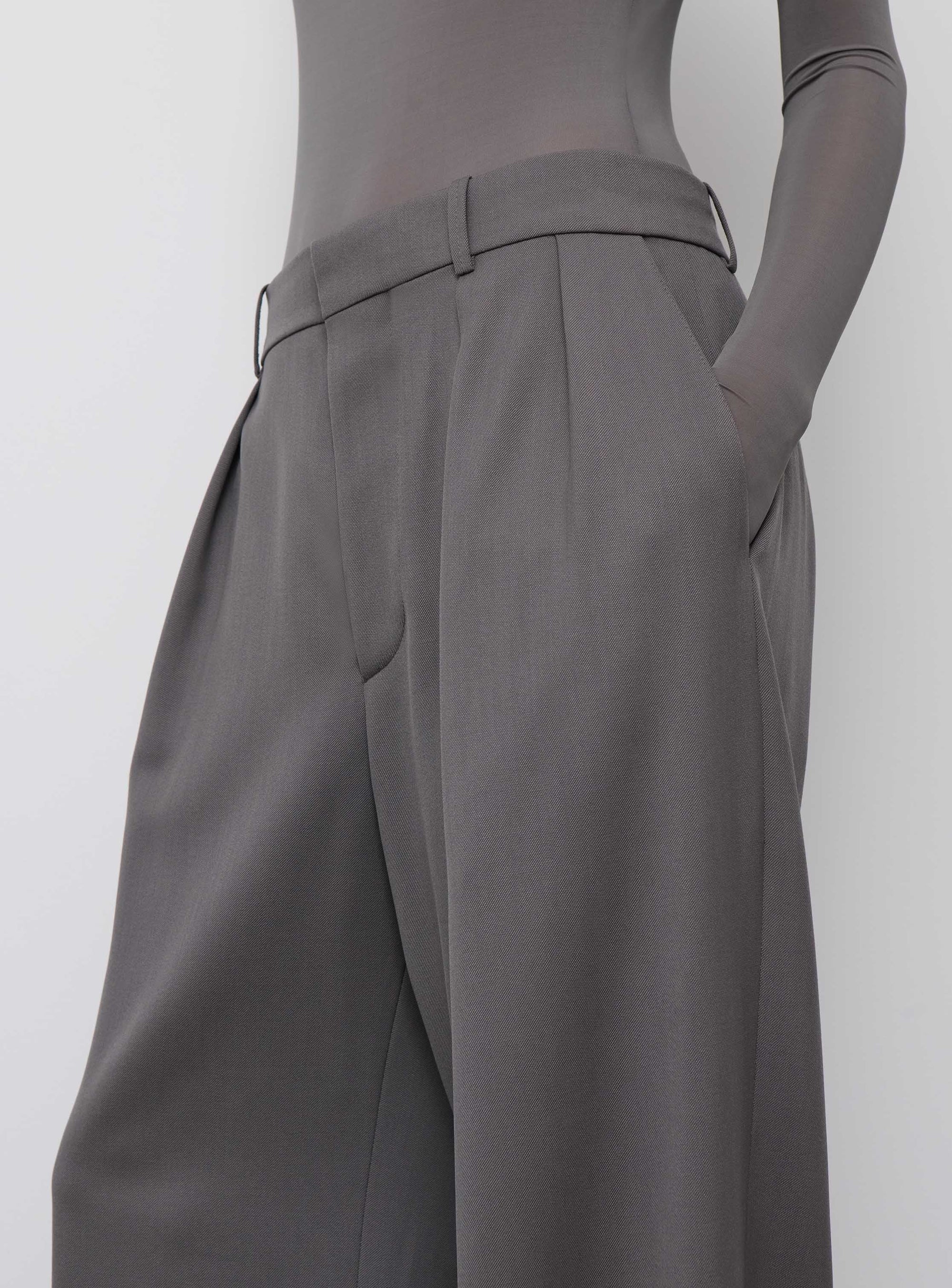 Low Rise Trouser - Slate