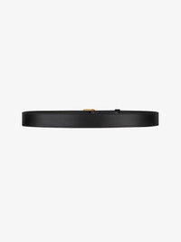 Ceinture à boucle en chaîne en cuir - Noir