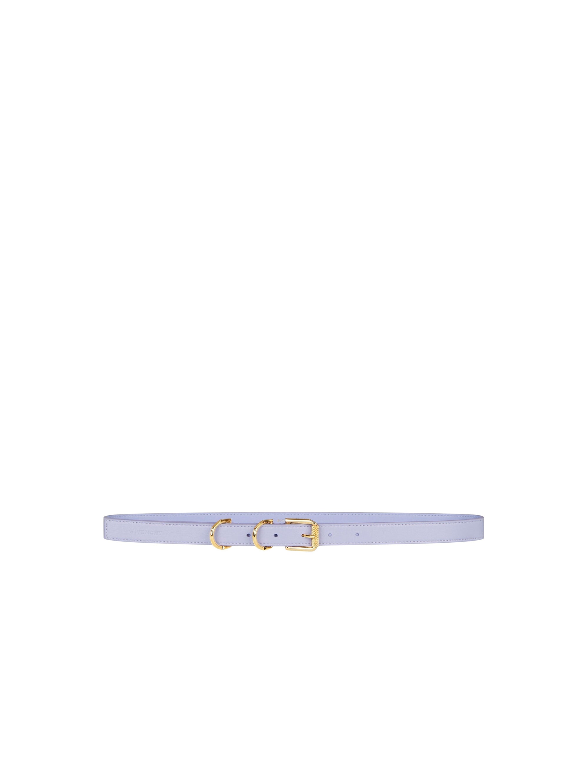 Leather Voyou Belt - Lavender
