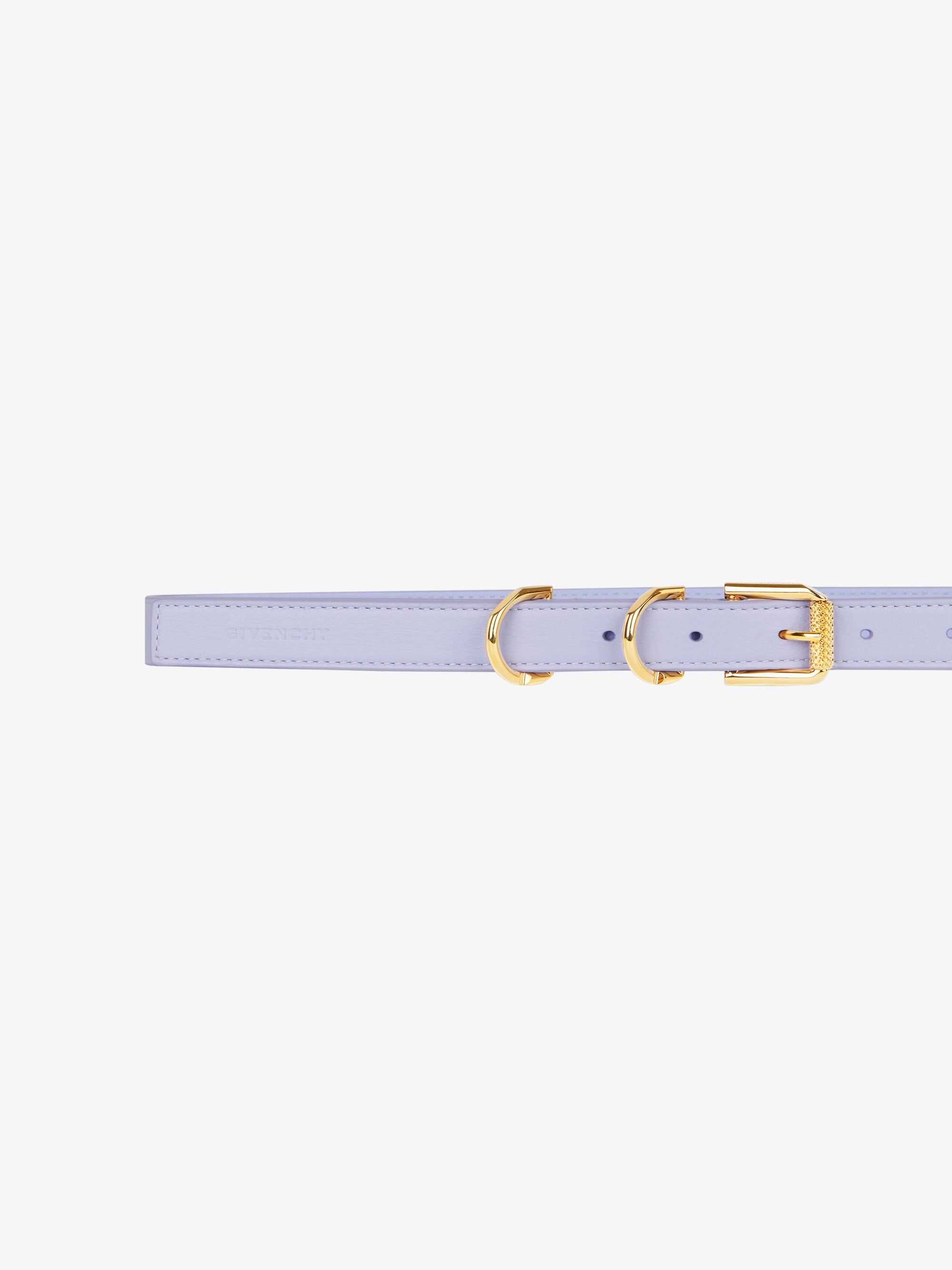 Leather Voyou Belt - Lavender