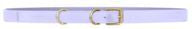 Leather Voyou Belt - Lavender