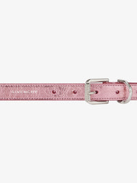 Ceinture Voyou en cuir laminé - Silk Pink