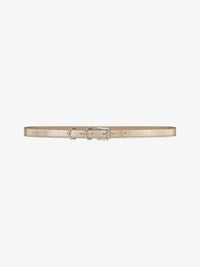 LAMINATED LEATHER & SILVERY JEWELLERY