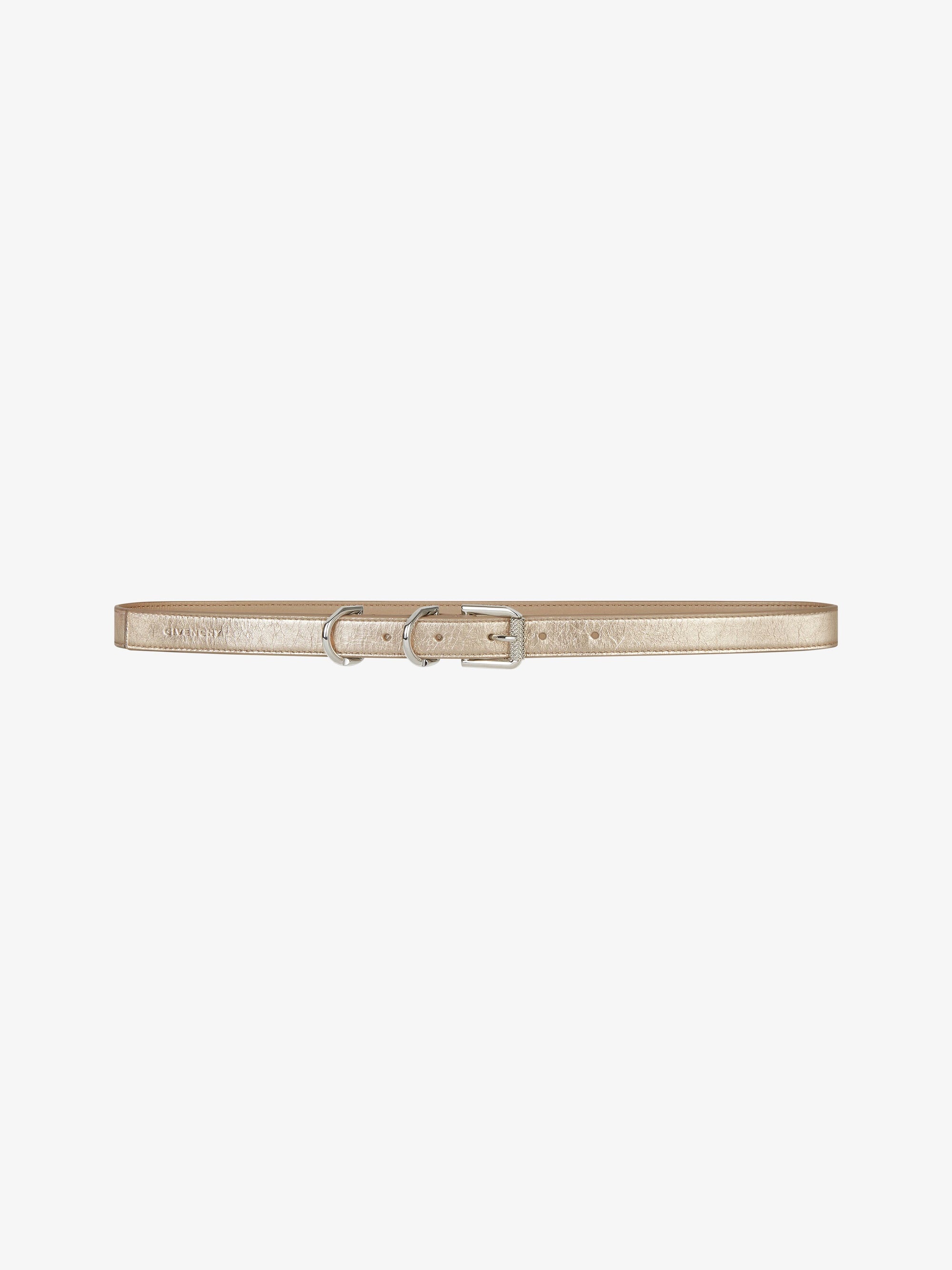 LAMINATED LEATHER & SILVERY JEWELLERY