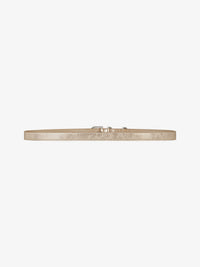 LAMINATED LEATHER & SILVERY JEWELLERY