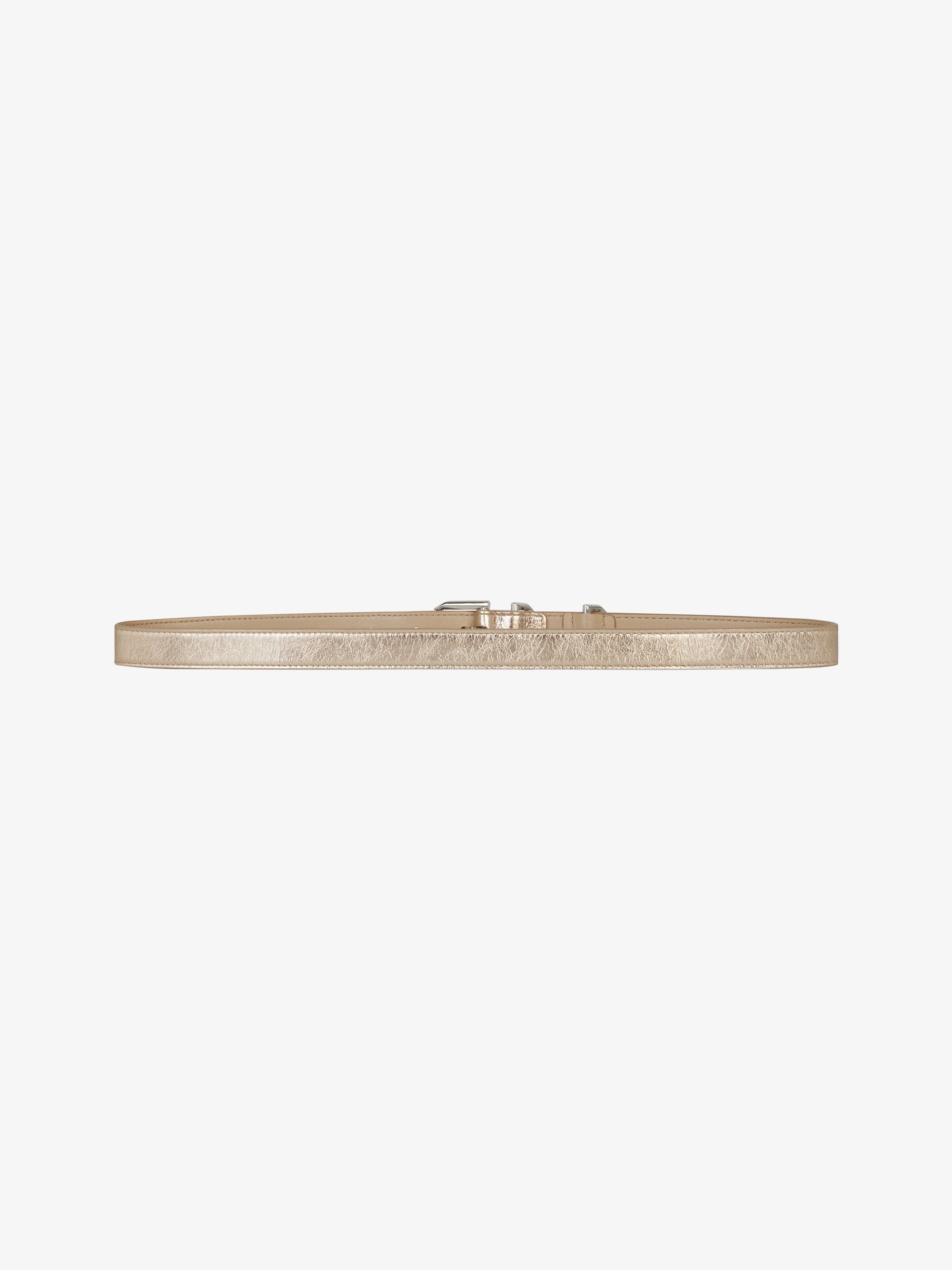 LAMINATED LEATHER & SILVERY JEWELLERY