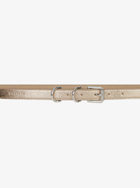 LAMINATED LEATHER & SILVERY JEWELLERY