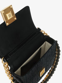 4G - SMALL CROSSBODY BAG W/ WOVEN CHAIN