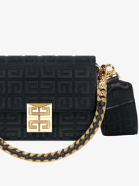 4G - SMALL CROSSBODY BAG W/ WOVEN CHAIN