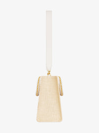 4G MONOGRAM JUTE EMBROIDERY