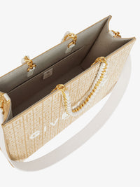 4G MONOGRAM JUTE EMBROIDERY