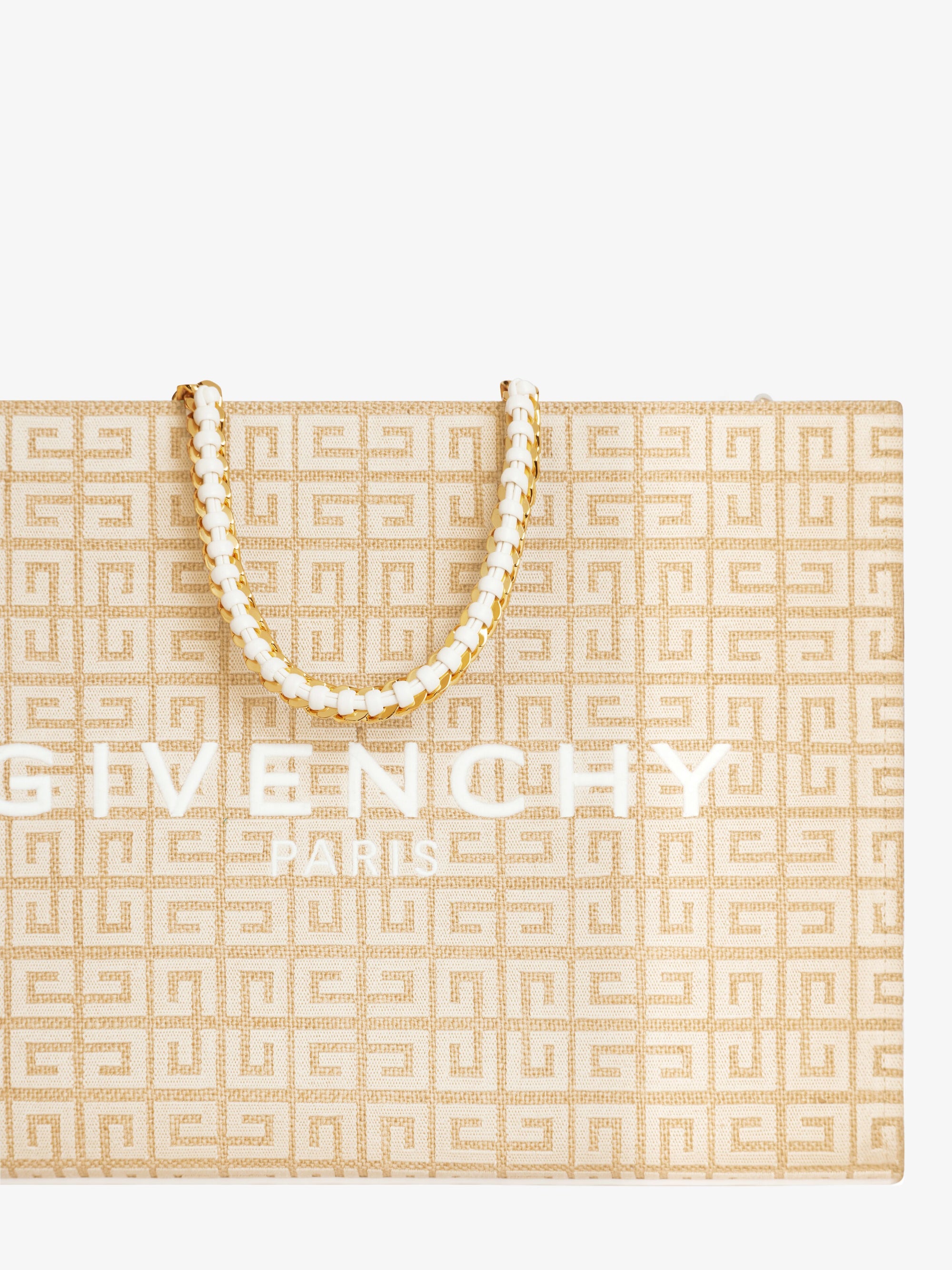 4G MONOGRAM JUTE EMBROIDERY