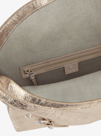 Sac Voyou moyen en cuir laminé - Dusty Golden