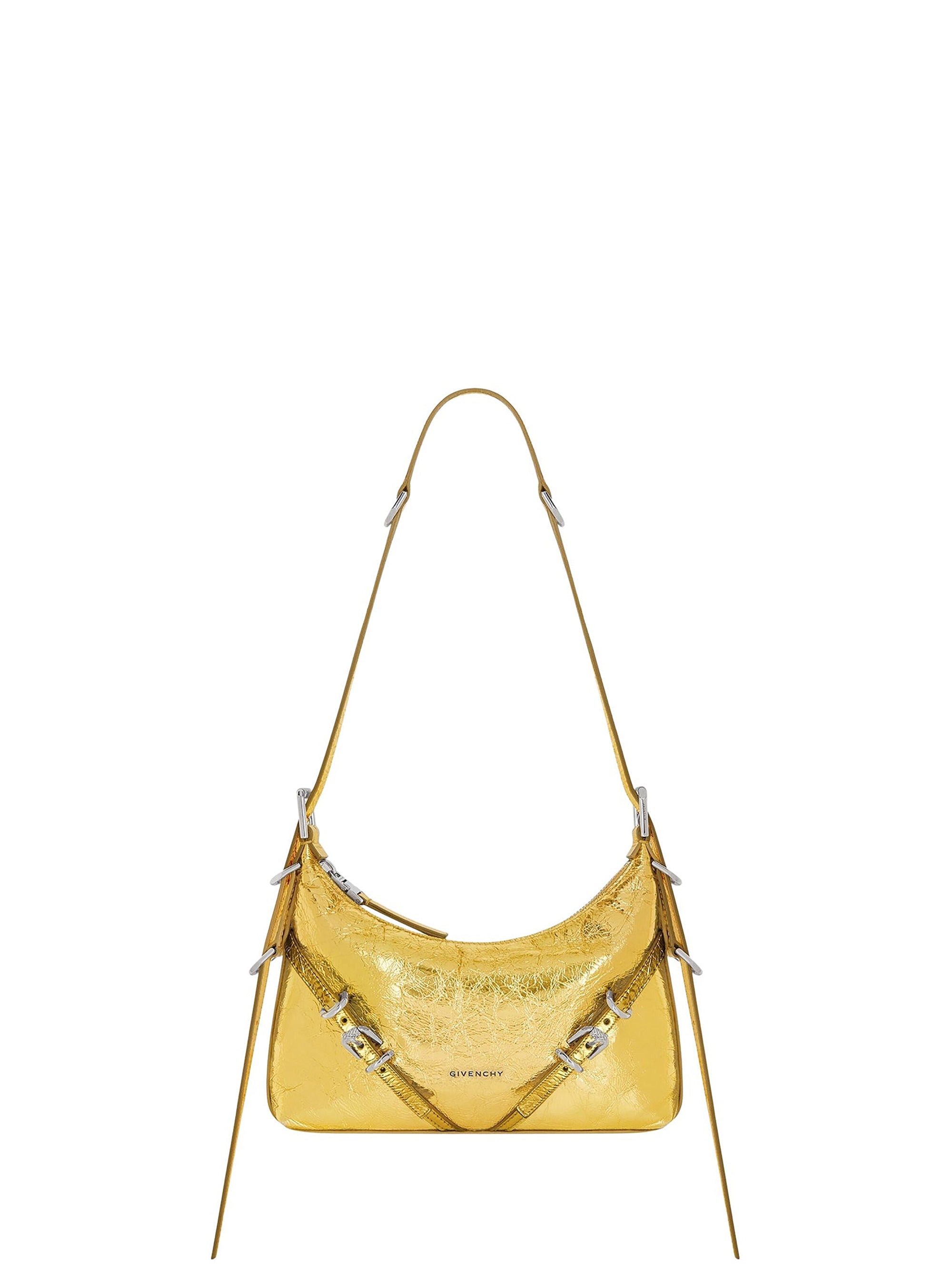 Sac Voyou mini en cuir laminé - Golden