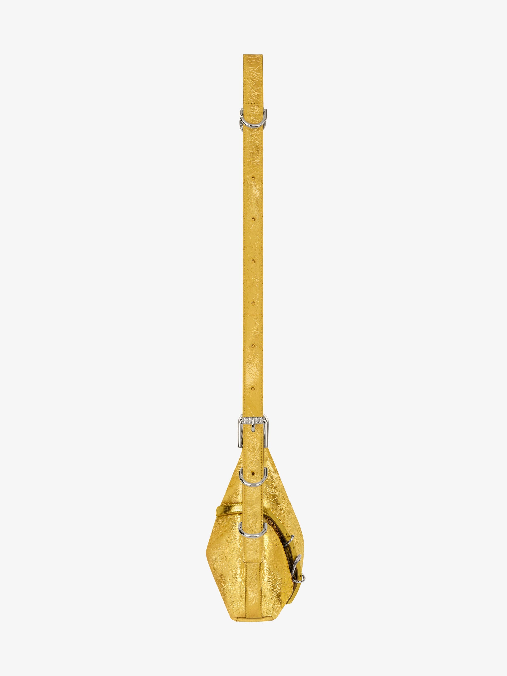 Sac Voyou mini en cuir laminé - Golden