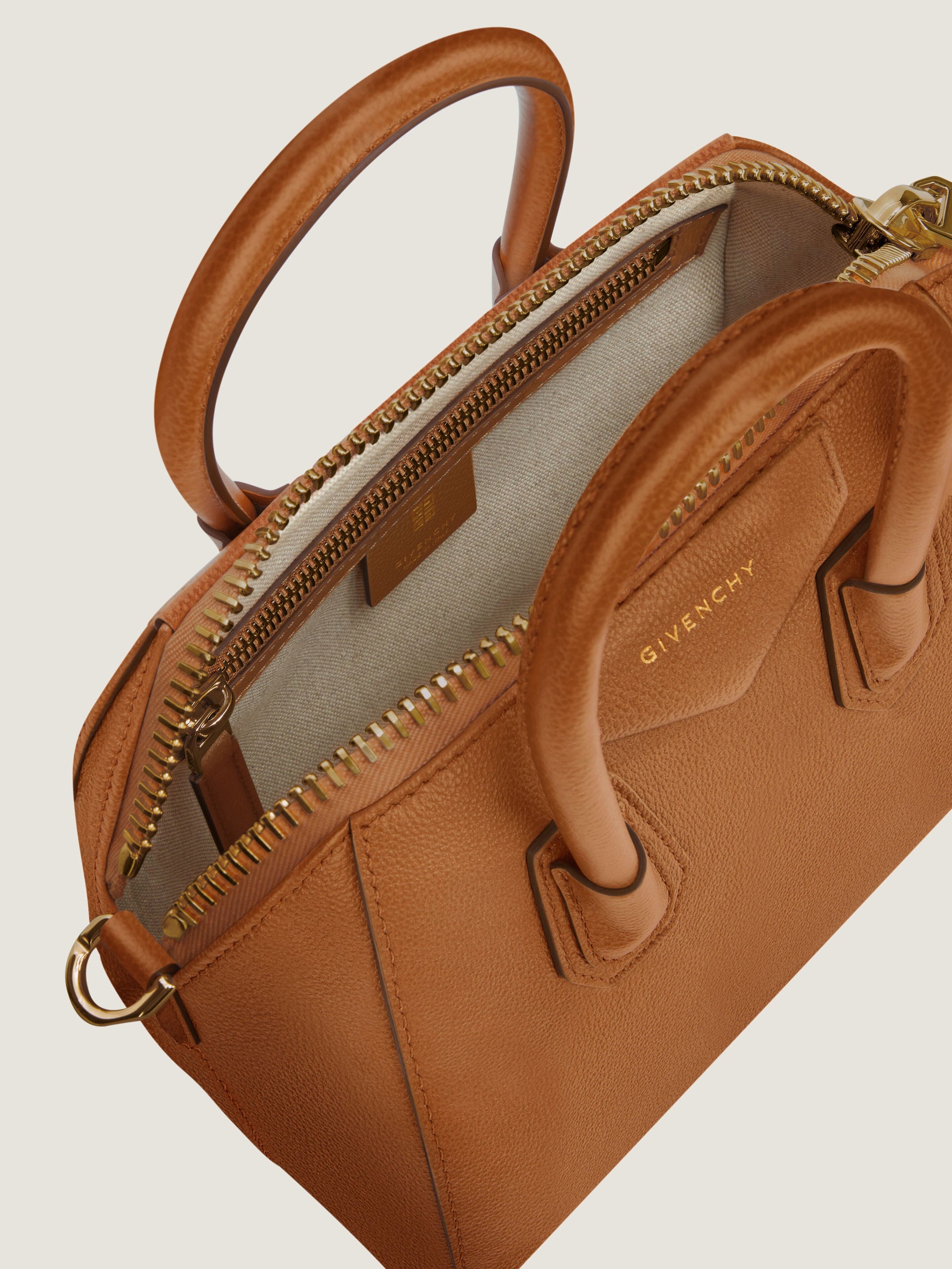 SHINY TUMBLED LEATHER/AGED GOLDEN GALVA