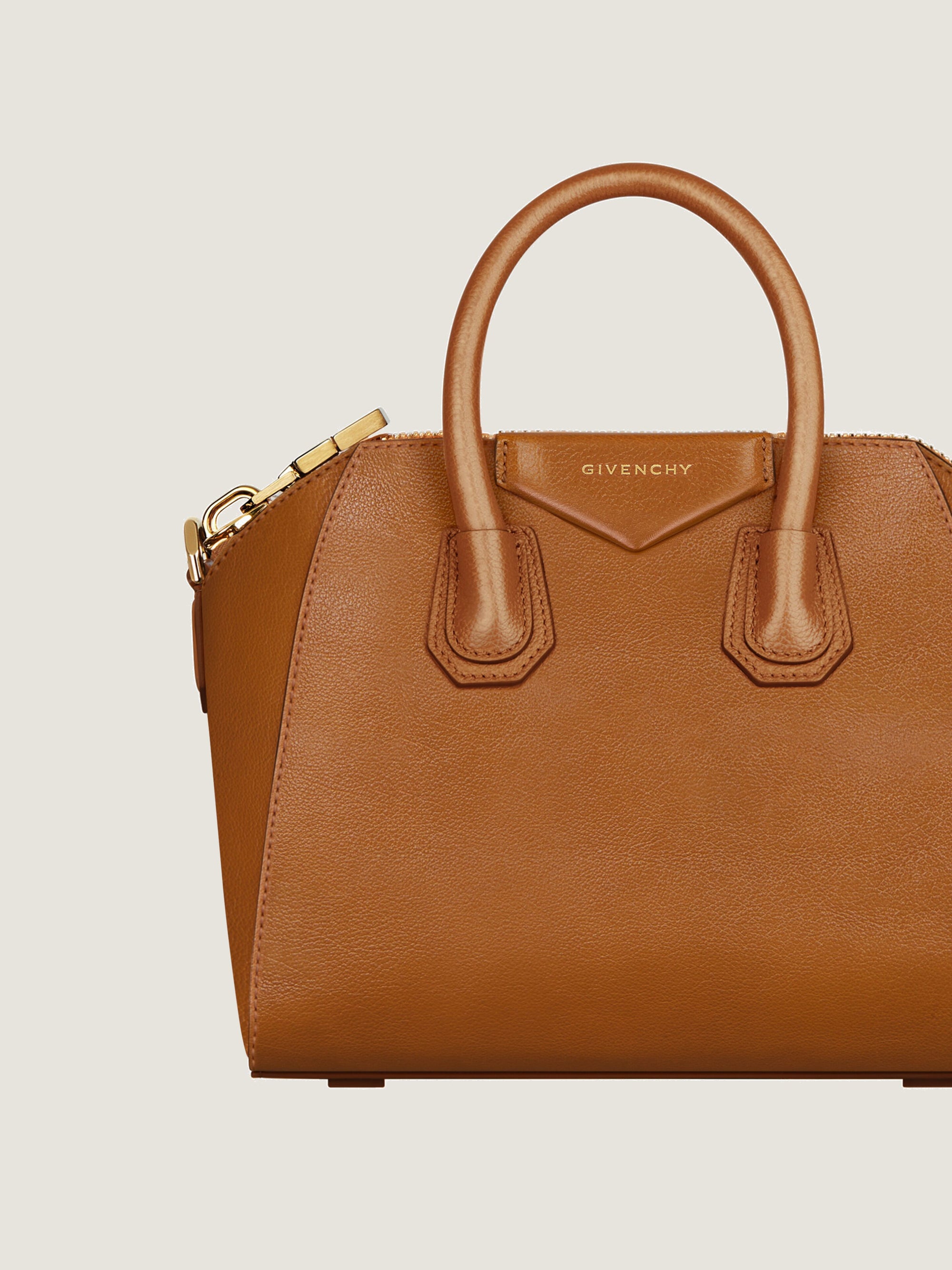 SHINY TUMBLED LEATHER/AGED GOLDEN GALVA
