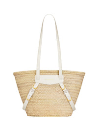 Panier Voyou moyen en raphia - Ivory