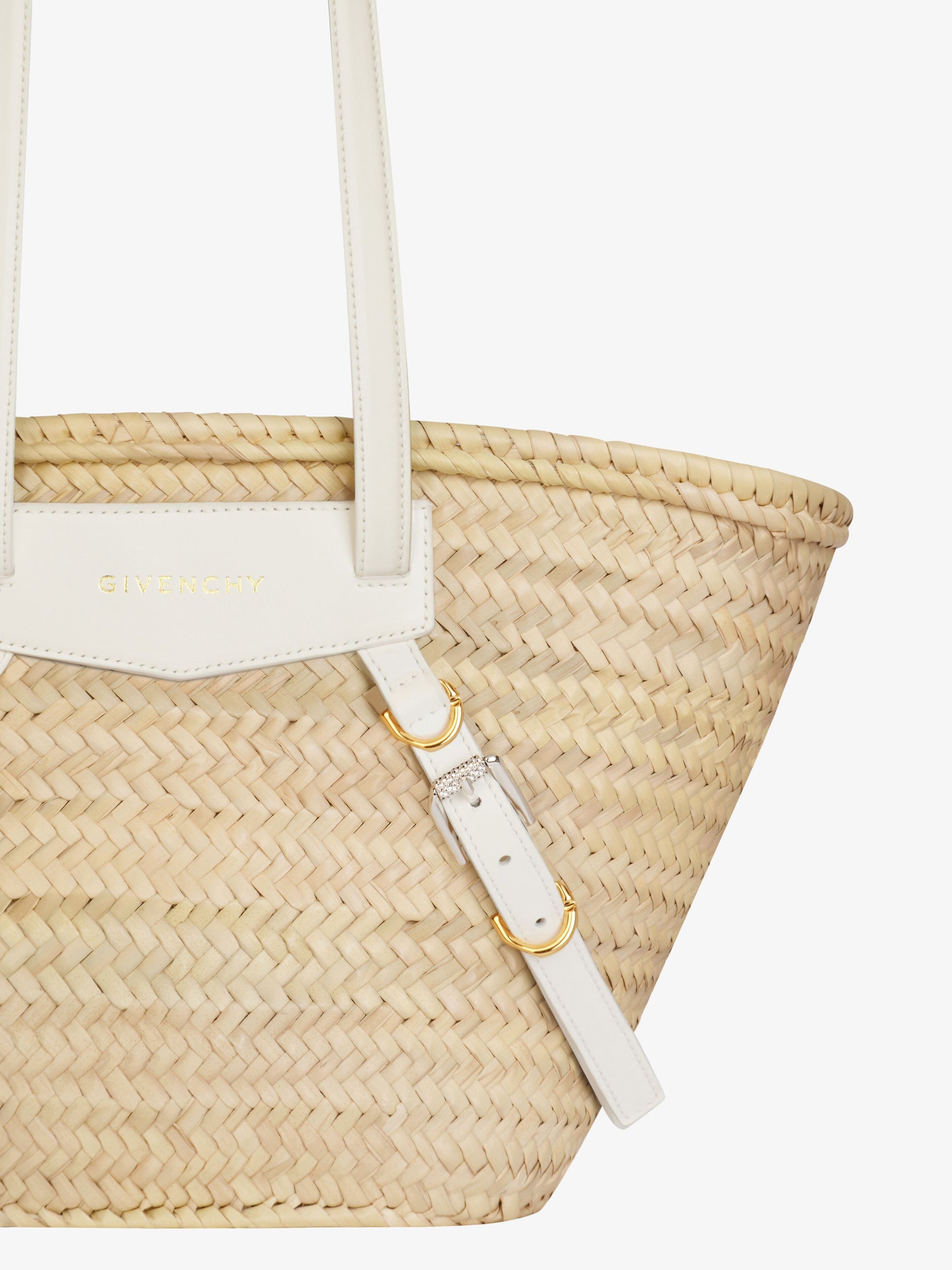 Panier Voyou moyen en raphia - Ivory