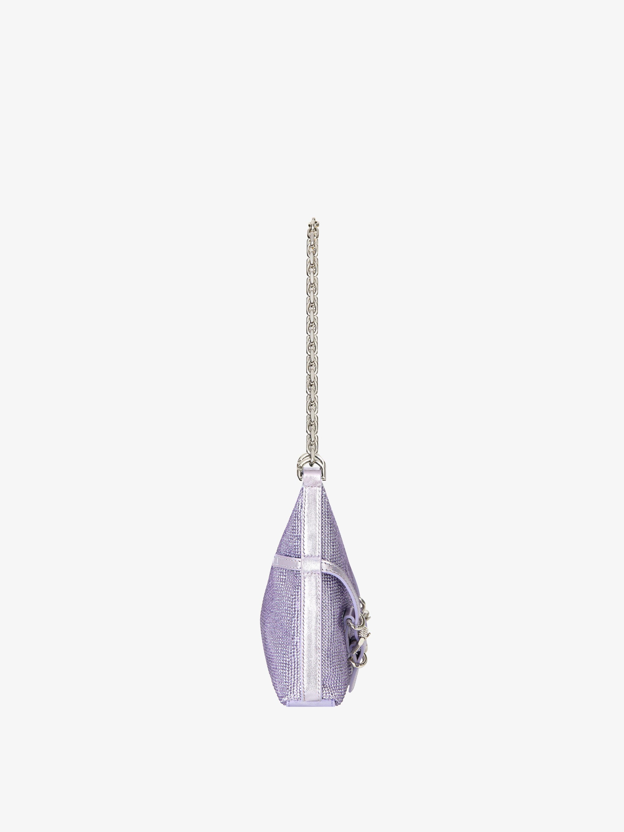 Sac Voyou party en satin avec strass - Lavender