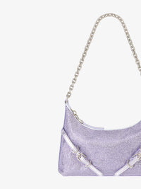 Sac Voyou party en satin avec strass - Lavender