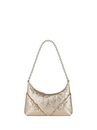 Sac Voyou Party en cuir laminé - Dusty Golden