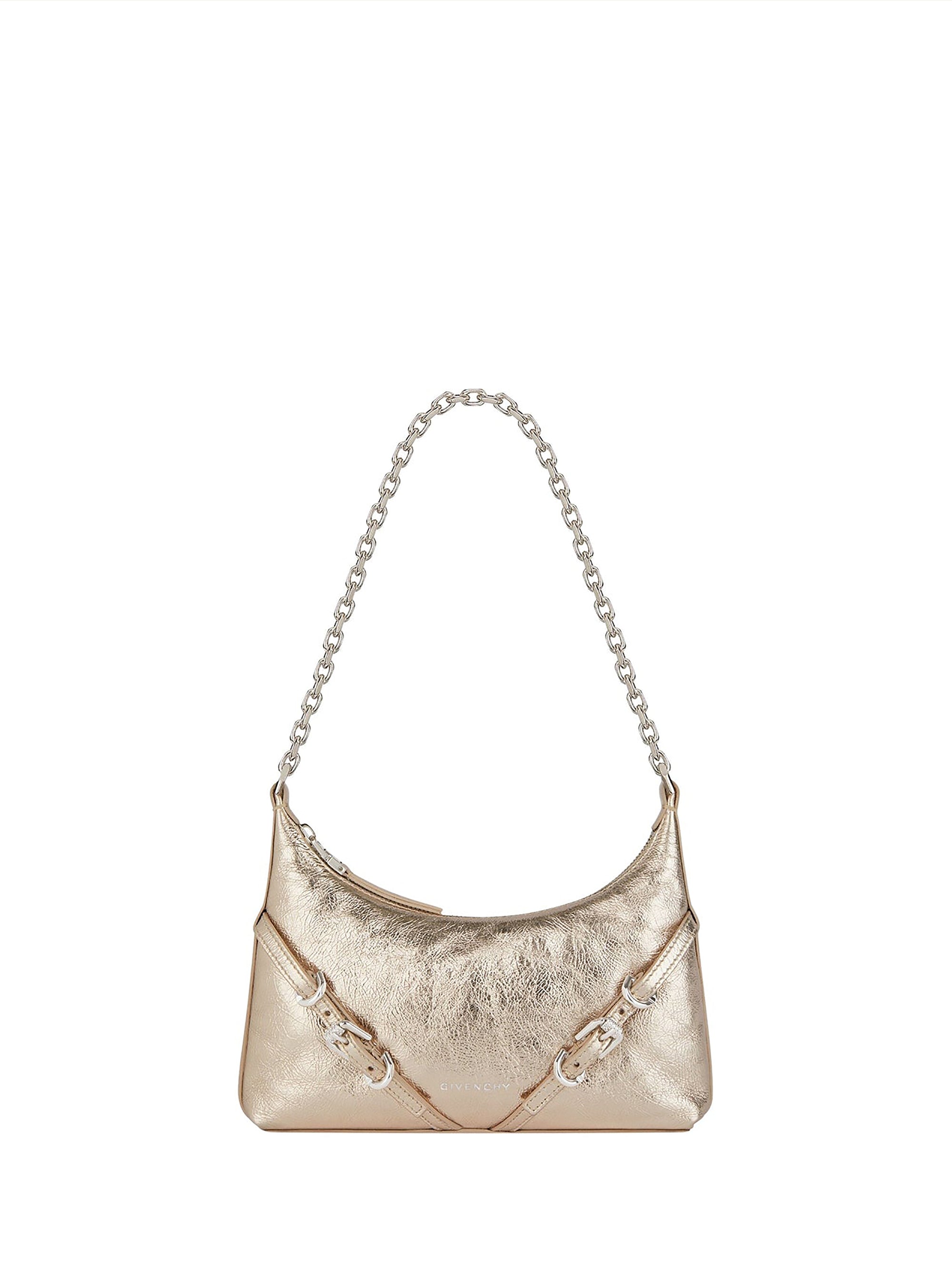 Sac Voyou Party en cuir laminé - Dusty Golden