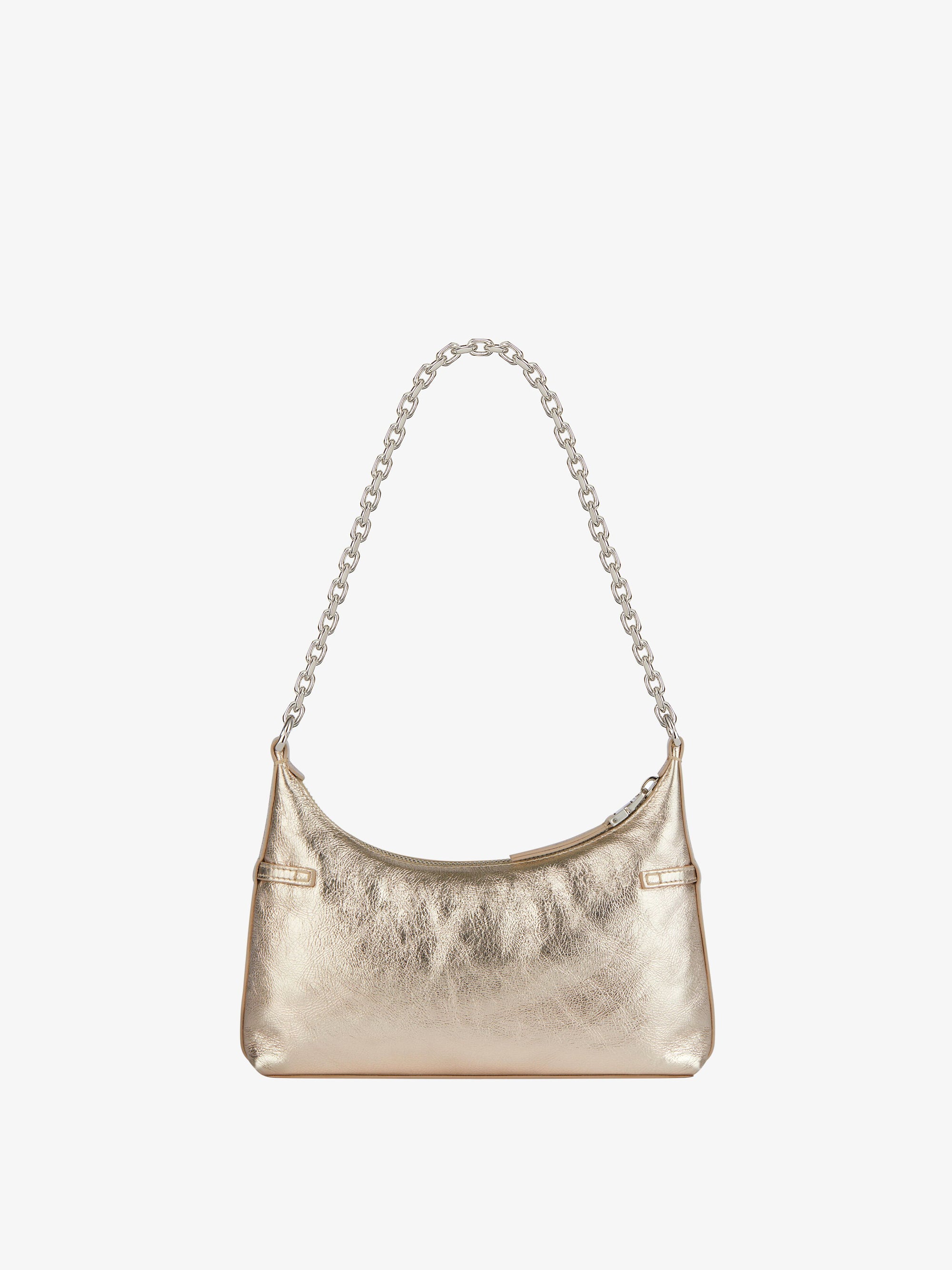 Sac Voyou Party en cuir laminé - Dusty Golden