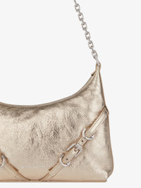 Sac Voyou Party en cuir laminé - Dusty Golden