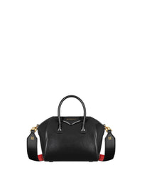 Sac Antigona toy 140 en cuir - Black & Red