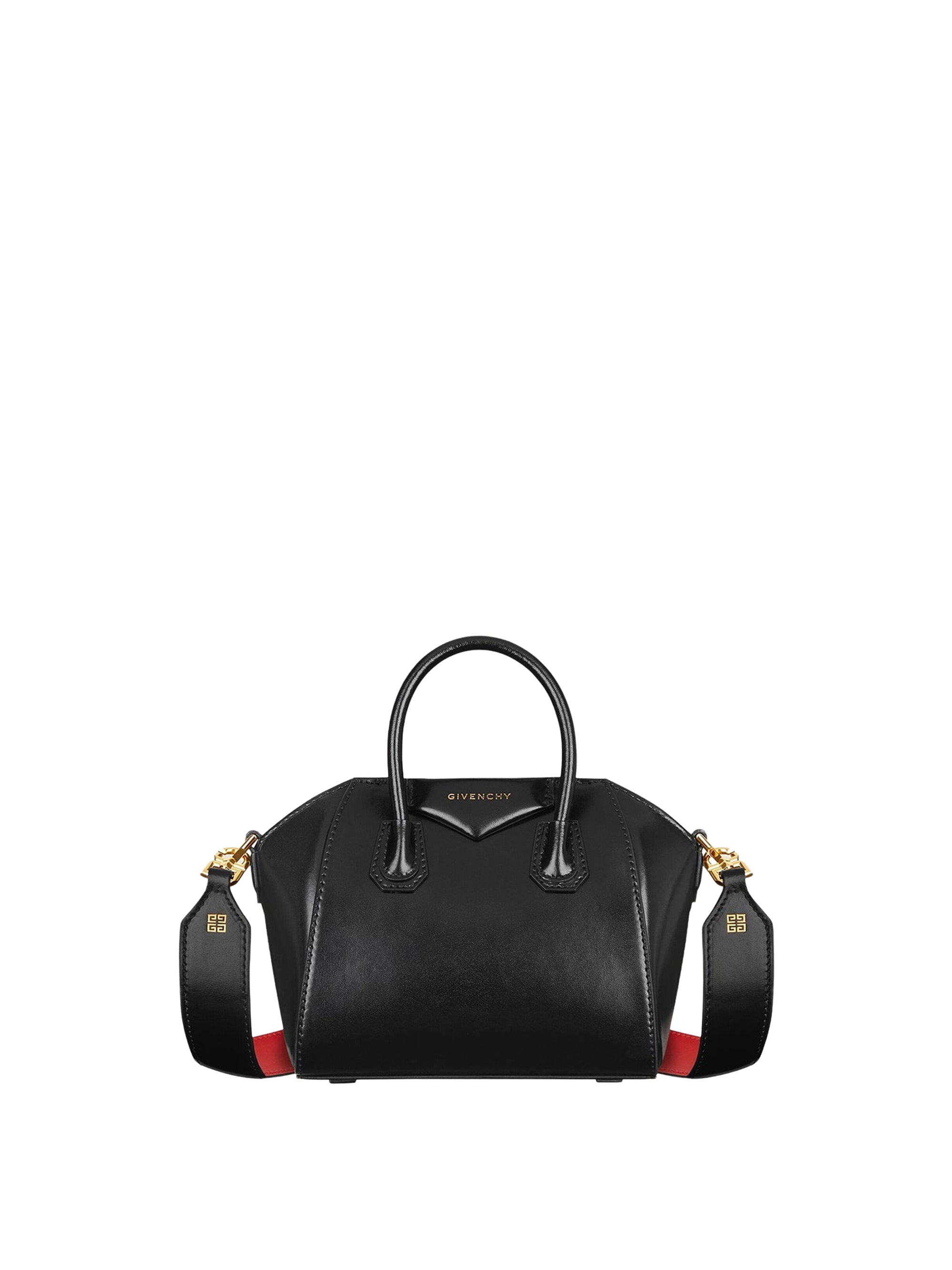 Sac Antigona toy 140 en cuir - Black & Red