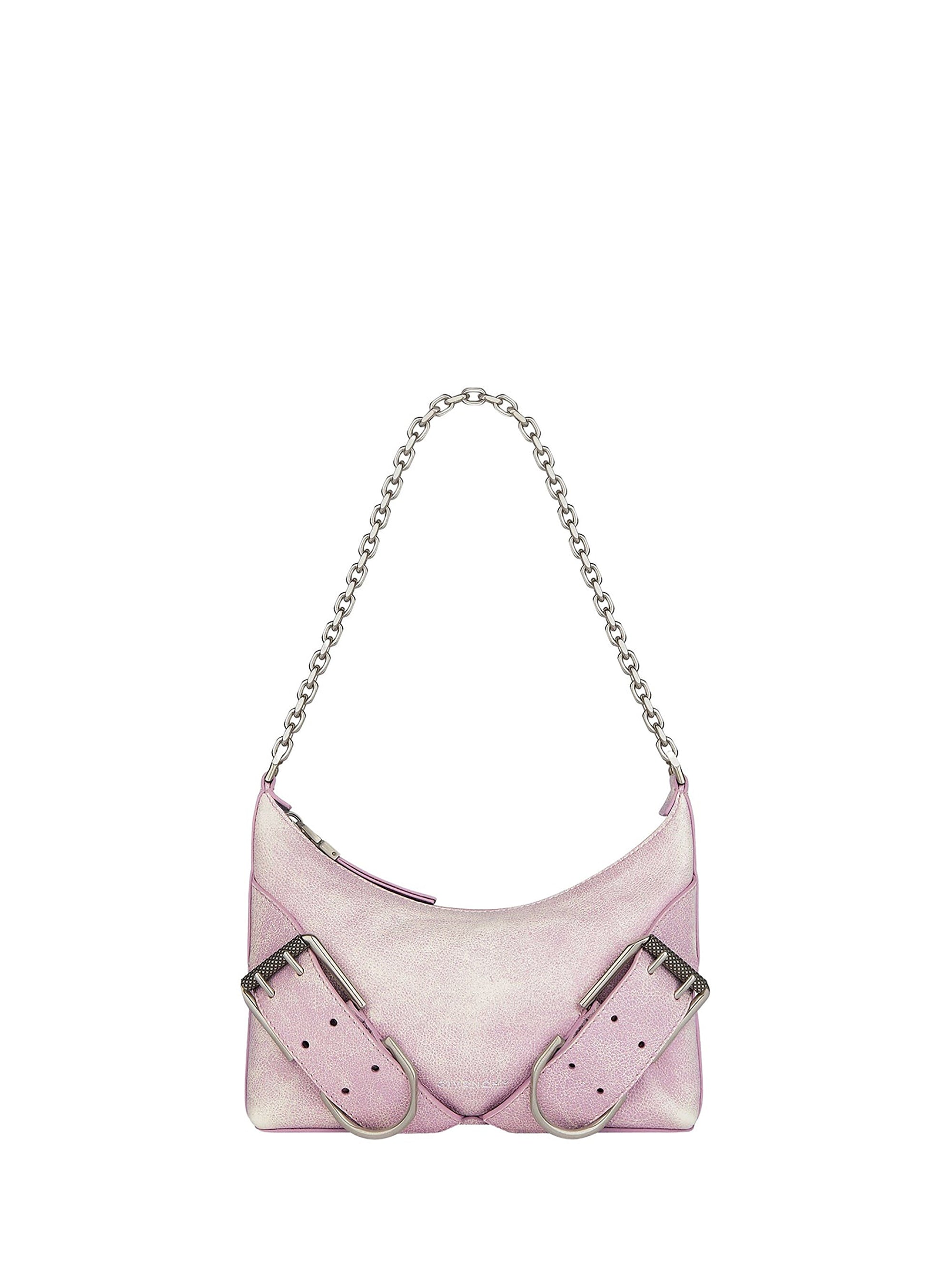 Sac Voyou boyfriend party en cuir vieilli - Old Pink