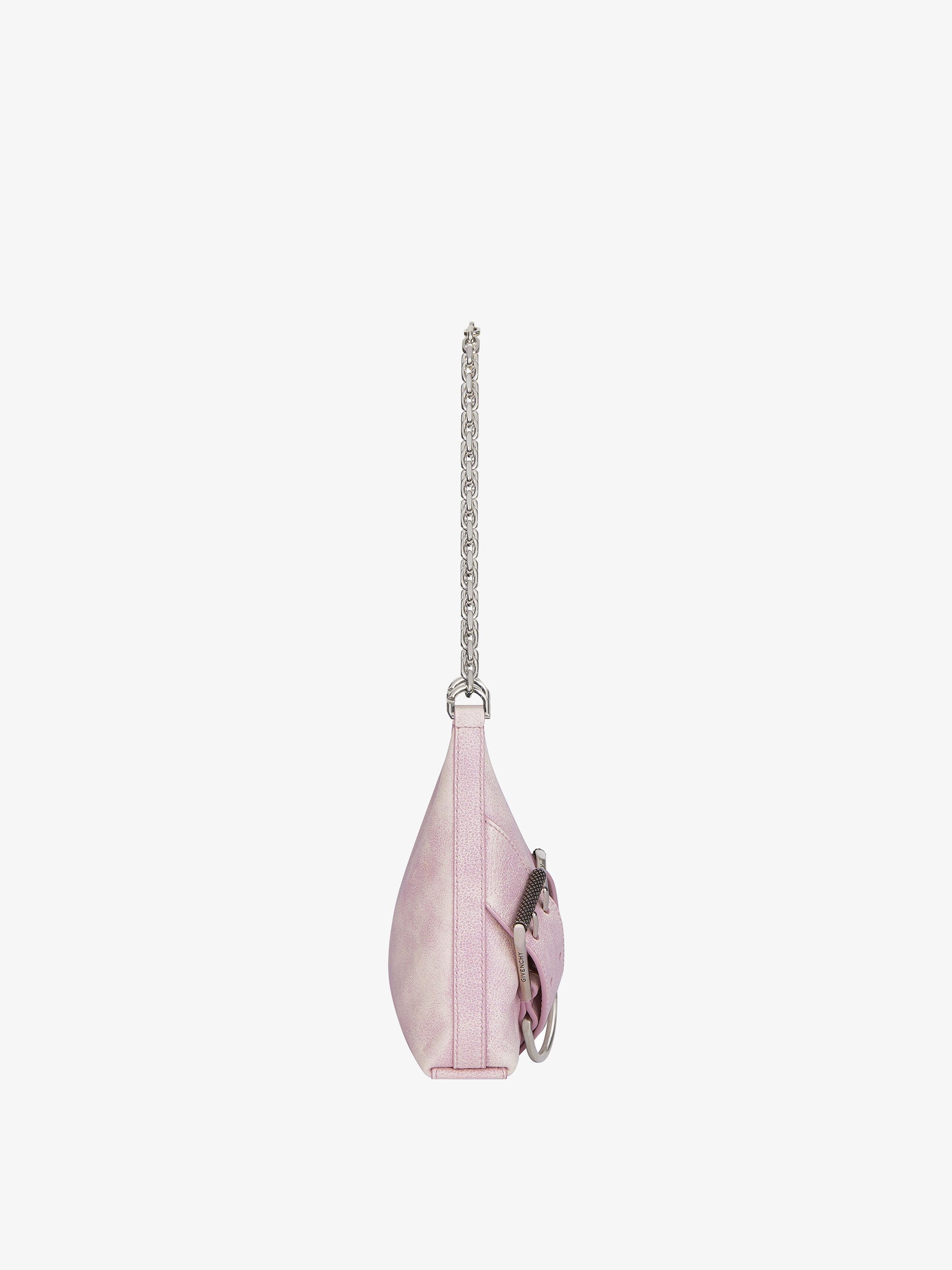 Sac Voyou boyfriend party en cuir vieilli - Old Pink